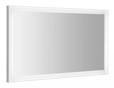 SAPHO - FLUT zrcadlo s LED podsvícením 120x70cm, bílá FT120