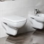 SAPHO - BENE závěsná WC mísa, 35,5x51cm, bílá BN320