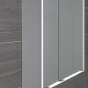 SAPHO - BATU galerka 80x71x15cm, 2x LED osvětlení, bílá 1141131