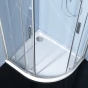 POLYSAN - EASY čtvrtkruhová sprchová zástěna 1100x800, L/R, čiré sklo EL2415