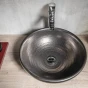 SAPHO - ATTILA keramické umyvadlo, průměr 43cm, metalická měď DK010