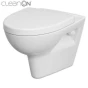 CERSANIT - SET 547 ZÁVĚSNÁ WC MÍSA PARVA NEW CLEANON SE SEDÁTKEM DUR ANTI SOFTCLOSE K701-015