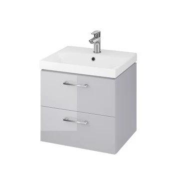 CERSANIT - SET 968 SKŘÍŇKA LARA S UMYVADLEM CITY 50 ŠEDÁ DSM  S801-215-DSM