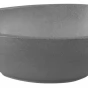 SAPHO - PUNC betonové umyvadlo na desku, včetně výpusti, 53x39cm, černý granit BH7001