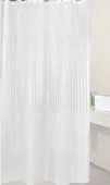 AQUALINE - Sprchový závěs 180x200cm, polyester, bílá ZP001