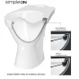 CERSANIT - WC KOMBI 695 CERSANIA SIMPLEON 010 3/6L+DUROPLAST SEDÁTKO SOFTCLOSE K11-2337