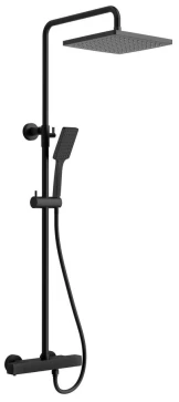 SAPHO - Sprchový sloup s termostatickou baterií, černá mat KJ639