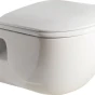 SAPHO - BRILLA CLEANWASH závěsná WC mísa s bidetovou sprškou, Rimless, 36,5x53cm, bílá 100612