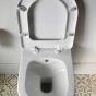 SAPHO - BRILLA CLEANWASH závěsná WC mísa s bidetovou sprškou, Rimless, 36,5x53cm, bílá 100612