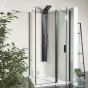POLYSAN - ZOOM BLACK obdélníkový sprchový kout 1200x800 L/P varianta ZL1312BZL3280B