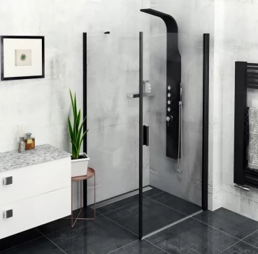 POLYSAN - ZOOM BLACK obdélníkový sprchový kout 900x800 L/P varianta ZL1290BZL3280B
