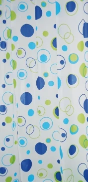 AQUALINE - Sprchový závěs 180x200cm, vinyl, bubliny ZV027