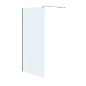 CERSANIT - Sprchová zástěna WALK-IN MILLE CHROM 100x200, čiré sklo S161-001