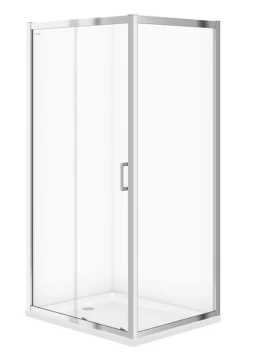 CERSANIT - Sprchový kout ARTECO obdélník 100x80x190, posuv, čiré sklo S157-011