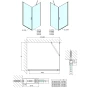 POLYSAN - ZOOM obdélníkový sprchový kout 900x800 L/P varianta ZL1290ZL3280