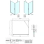 POLYSAN - ZOOM čtvercový sprchový kout 800x800 L/P varianta ZL1280ZL3280