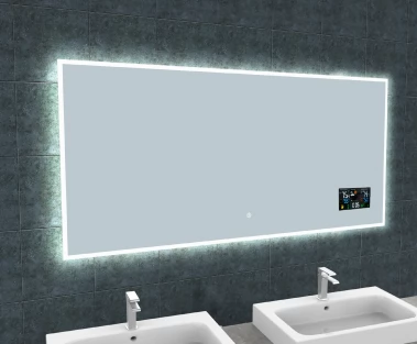 Besteco Zrcadlo s osvětlením a informačním panelem Bright Digital 160