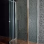 ARTTEC Sprchový kout čtvrtkruhový nástěnný BRILIANT 90 x 90 x 198 cm čiré sklo s vaničkou z litého mramoru POLARIS