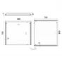 LED zrcadlo 800x700 (ZP 11003)
