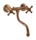 MORAVA RETRO - Umyvadlová/dřezová baterie, Stará mosaz (Bronz), 150 mm (MK301.5/21SM)