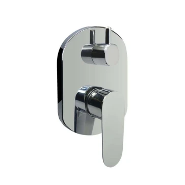 Mereo Sprchová podomítková baterie s přepínačem, Viana, Mbox, oválný kryt, hrom (CBE60106B)