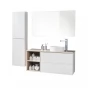 Aira, kúpeľňová skrinka s keramickým umývadlom 61 cm, bílá (CN710)