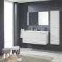 Aira, koupelnová skříňka s keramickým umyvadlem 101 cm, bílá (CN712)