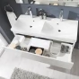 Aira, koupelnová skříňka s keramickým umyvadlem 101 cm, bílá (CN712)