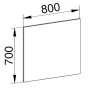 Mereo Zrcadlo 80x70x2 cm (CN693)