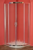 ARTTEC Sprchový kout čtvrtkruhový BRILIANT 80 x 80 x 195 cm chinchila sklo