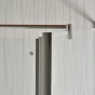 ARTTEC Sprchový kout rohový jednokřídlý MOON D 23 čiré sklo 81 - 86 x 76,5 - 78 x 195 cm