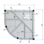 ARTTEC BRILIANT 90 x 90 cm - Parní sprchový box model 8 chinchilla sklo
