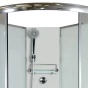 ARTTEC CALYPSO 90 x 90 cm - Masážní sprchový box model 4 chinchilla sklo