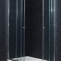 ARTTEC Sprchový kout čtvrtkruhový KLASIK 110 x 80 cm čiré sklo