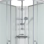 ARTTEC SMARAGD 90 x 90 cm - Termo sprchový box model 7 chinchilla sklo