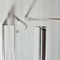 ARTTEC Jednokřídlé sprchové dveře do niky MOON C 6 grape sklo 86 - 91 x 195 cm