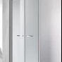 ARTTEC Dvoukřídlé sprchové dveře do niky COMFORT 106 - 111 cm grape sklo