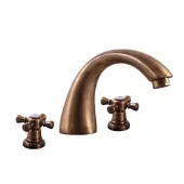 MORAVA RETRO - Umyvadlová baterie s výpustí, Stará mosaz (Bronz), 1/2