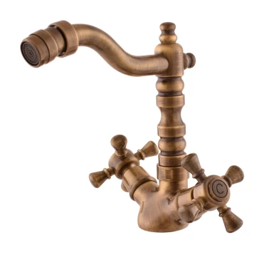 MORAVA RETRO - Bidetová baterie  bez výpusti, Stará mosaz (Bronz), 1/2