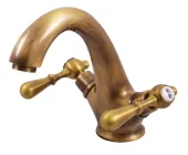 MORAVA RETRO - Umyvadlová baterie bez výpusti, Stará mosaz (Bronz), 1/2