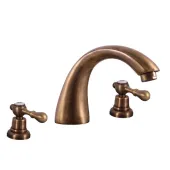 MORAVA RETRO - Umyvadlová baterie s výpustí, Stará mosaz (Bronz), 1/2
