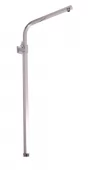Sprchová tyč hranatá k bateriím s hlavovou a ruční sprchou (MD0633)