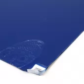 Modrá lepící dezinfekční antibakteriální dekontaminační rohož Antibacterial Sticky Mat, FLOMA - 45 x 115 cm - 30 listů