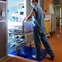 Šedá lepící dezinfekční antibakteriální dekontaminační rohož Antibacterial Sticky Mat, FLOMA - 45 x 115 cm - 60 listů