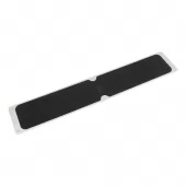 Černý hliníkový protiskluzový nášlap na schody FLOMA Bolt Down Plate - 63,5 x 11,5 cm