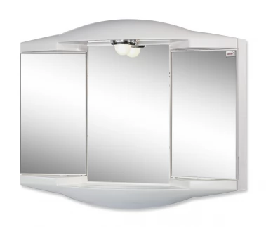 Zrcadlová skříňka (galerka) - bílá, š. 62 cm, v. 52 cm, hl. 18 cm (CHICO GL)