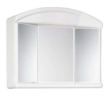 Zrcadlová skříňka (galerka) - bílá, š. 59 cm, v. 50 cm, hl. 15,5 cm (SALVA (SOLO))