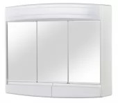 Zrcadlová skříňka (galerka) - bílá, š. 60 cm, v. 53 cm, hl. 18 cm (TOPAS ECO)