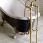 SAPHO - ANTEA připojení pro instalaci vanové baterie do podlahy (pár), chrom 9841