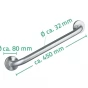 Madlo nerezové, matné, nosnost 110 KG, délka 45 cm (A00145051)